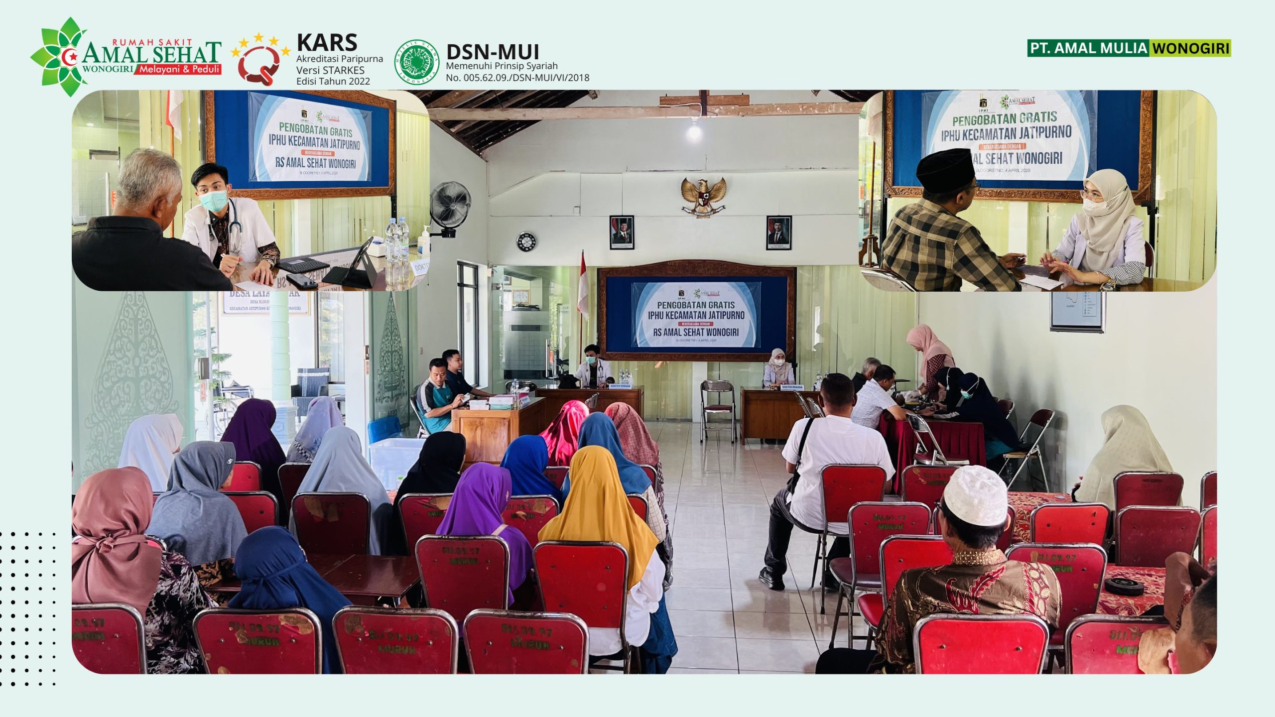 pengobatan gratis wonogiri di balai desa slogoretno